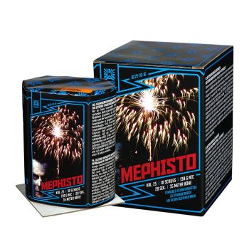 Argento Feuerwerk Silvester Batterie "Mephisto"